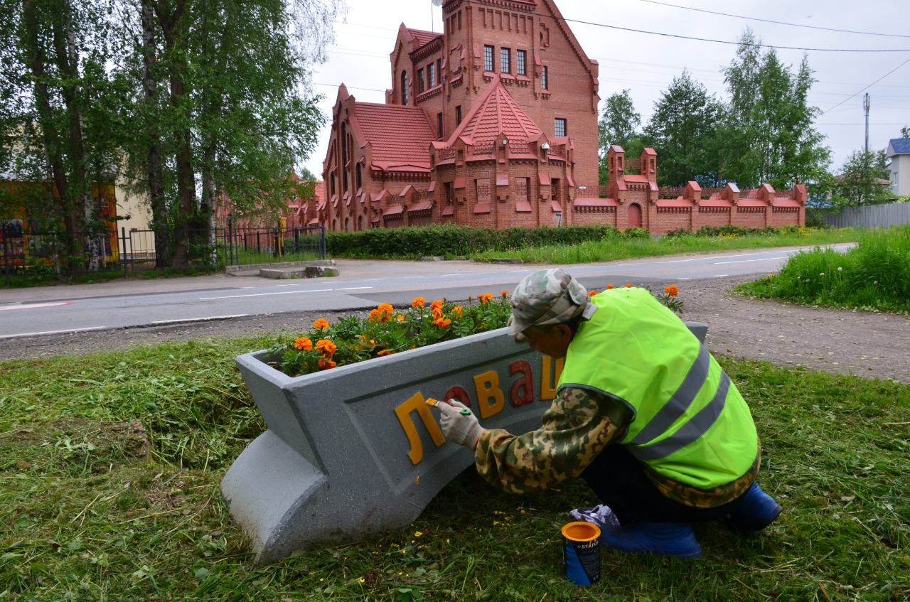 Озеление поселка